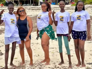 Shangazi Wa Taifa with team in Mombasa, 30th August, 2025 | Photo | UGC